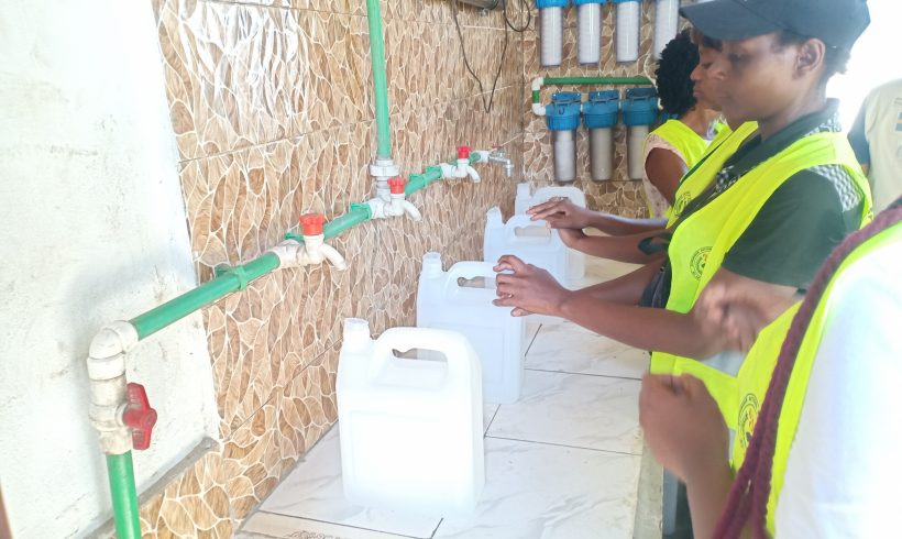 Sober Youth Project: The water treatment and production mini-plant in Makala is now fully operational