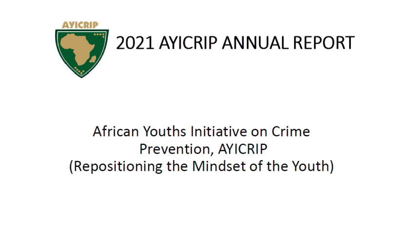 AYCRIP Annual Report 2021 AYCRIP Annual Report 2021