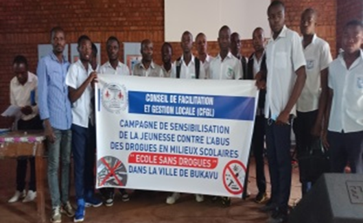 Campagne De Prevention De La Jeunesse Contre l’abus Des Drogues En Milieux Scolaires Dans La Ville De Bukavu En Republique Democratique Du Congo Du 24 au 25 Nov 2022