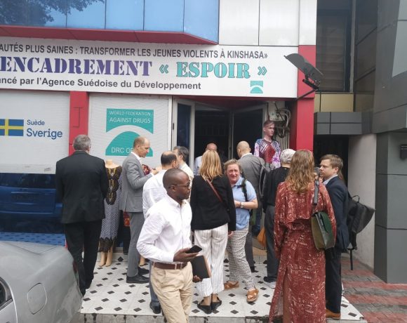 Sober Youth DRC: Visit of an important delegation to the WFAD project funded by the Swedish Cooperation in the DRC Sober Youth DRC: Visit of an important delegation to the WFAD project funded by the Swedish Cooperation in the DRC