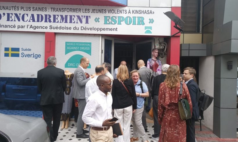 Sober Youth DRC: Visit of an important delegation to the WFAD project funded by the Swedish Cooperation in the DRC Sober Youth DRC: Visit of an important delegation to the WFAD project funded by the Swedish Cooperation in the DRC