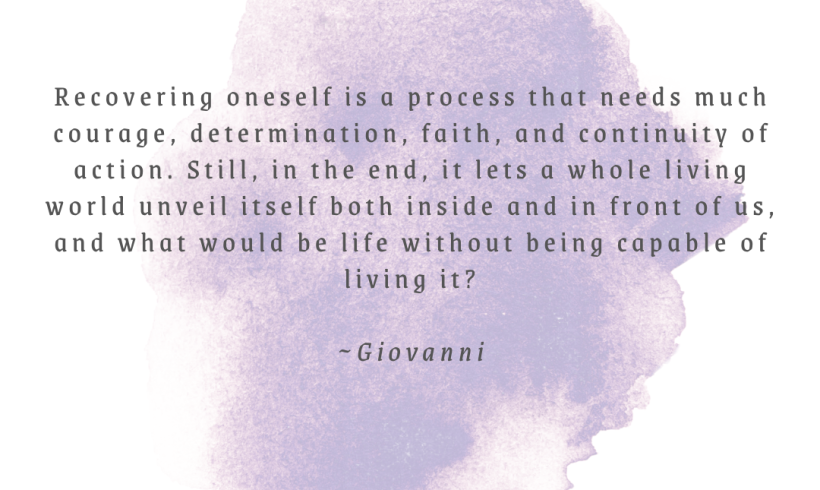 Recovery Month Testimonials – “Recovering Oneself is a Process” Recovery Month Testimonials – “Recovering Oneself is a Process”