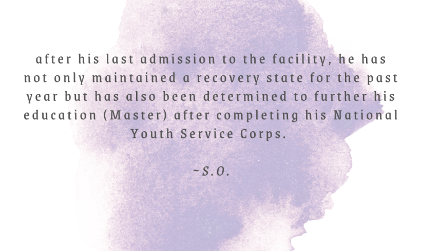 Recovery Month Testimonials – “… been determined to further his education”