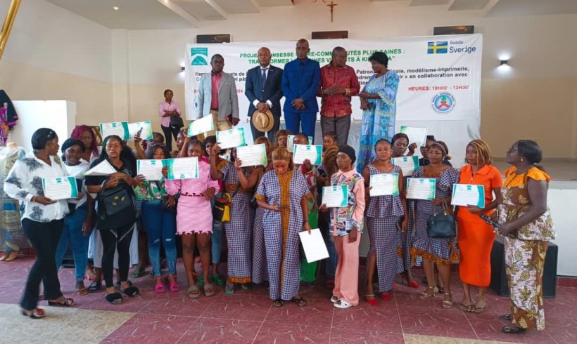 WFAD-RDC and implementing partners issue vocational training certificates to beneficiaries of the Swedish Cooperation-funded project, Sober Youth