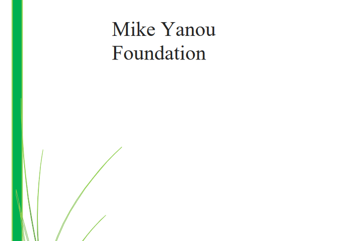Mike Yanou Foundation – 2023 Annual Report