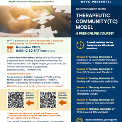 Join the Online Therapeutic Community Training Series for Professionals in Africa by the WFTC