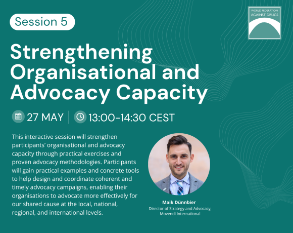 WFAD Training Series – Session 5: Strengthening Organisational and Advocacy Capacity WFAD Training Series – Session 5: Strengthening Organisational and Advocacy Capacity