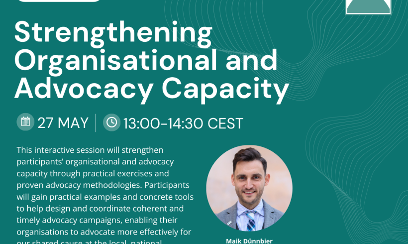 WFAD Training Series – Session 5: Strengthening Organisational and Advocacy Capacity WFAD Training Series – Session 5: Strengthening Organisational and Advocacy Capacity