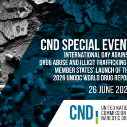 Upcoming CND Special Event: Launch of the 2026 UNODC World Drug Report