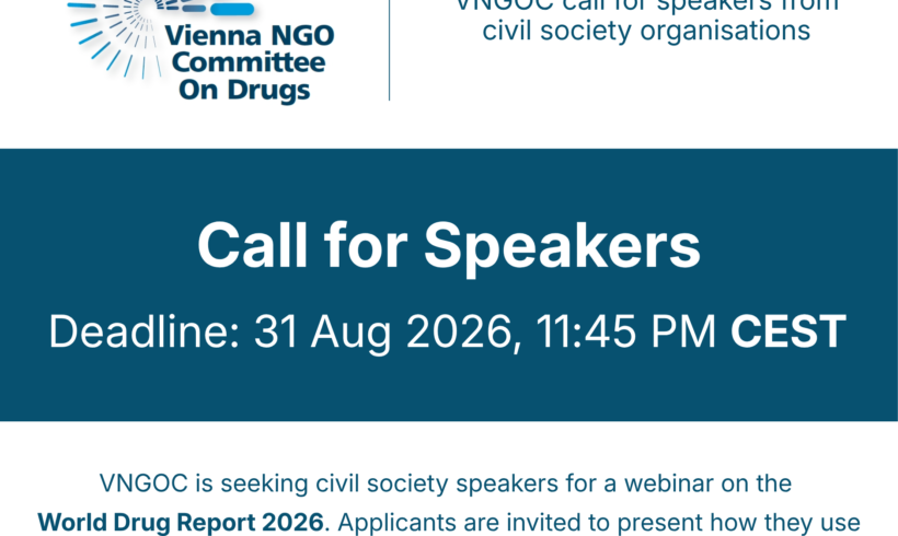 VNGOC Call for Speakers: World Drug Report 2026 Webinar