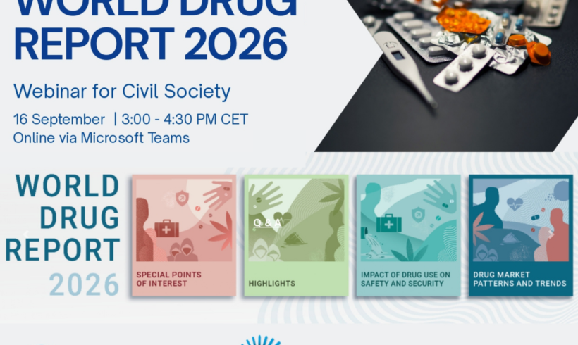 Upcoming Webinar: World Drug Report 2026 Webinar for Civil Society