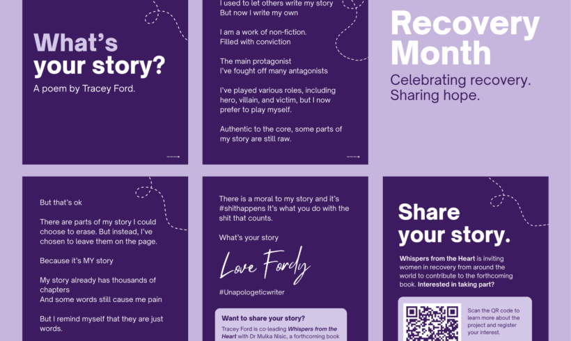 Recovery Month – What’s your story? by Tracey Ford